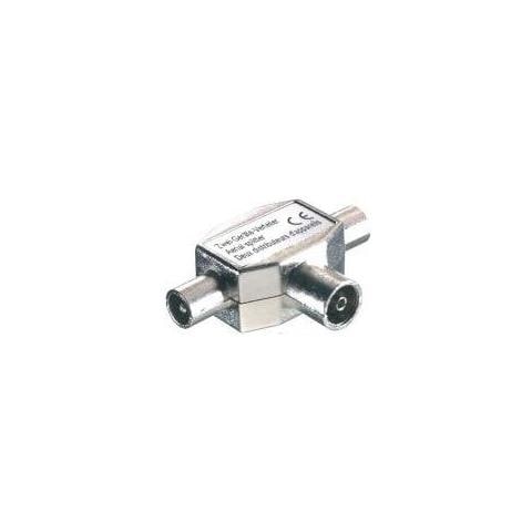 7/38-N, 2 x BNC, BNC, Maschio / femmina, Argento - Foto 1