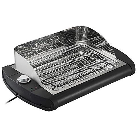 319004 Grill da Tavolo Elettrico 2300W Nero, Acciaio Inossidabile Barbecue e bistecchiera - Foto 2