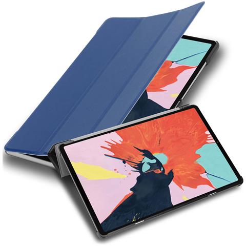 Cadorabo Custodia Per Tablet Compatibile Con Apple Ipad Pro 11 (11"" Zoll) 2020 In Blu Scuro Jersey - Coperchio Protettiva Ultra Sottile Con Funzione Auto Wake Up E Stand - Foto 1