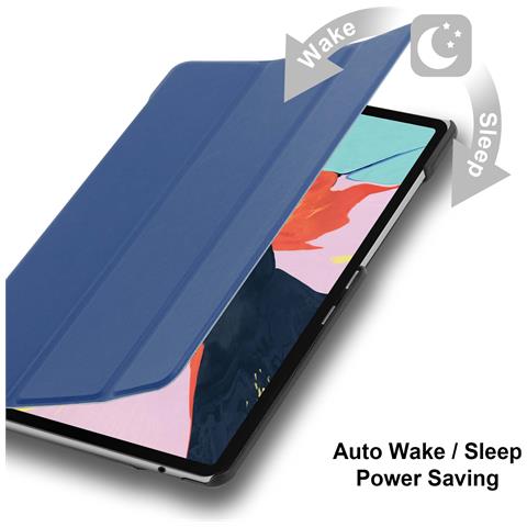 Cadorabo Custodia Per Tablet Compatibile Con Apple Ipad Pro 11 (11"" Zoll) 2020 In Blu Scuro Jersey - Coperchio Protettiva Ultra Sottile Con Funzione Auto Wake Up E Stand - Foto 7
