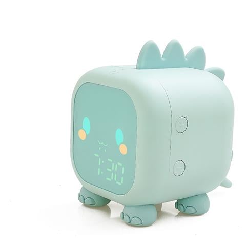 Dinosauro Piccola Sveglia Creativa Intelligente Luce Notturna Voce Cronometraggio Orologio Digitale Applet Led Da Comodino Per Studenti Per Bambini - Foto 1