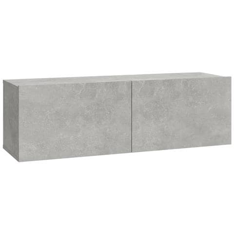 Set Mobili Porta Tv 8pz Grigio Cemento In Legno Multistrato - Foto 2