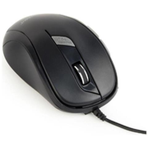 Mouse Mus-6b-01 (ottico; 1600 Dpi; Nero) - Foto 4
