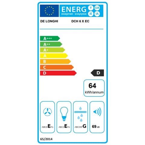 Cappa Sottopensile DCH6X EC da 60 cm Aspirante Colore Acciaio Inox - Foto 3