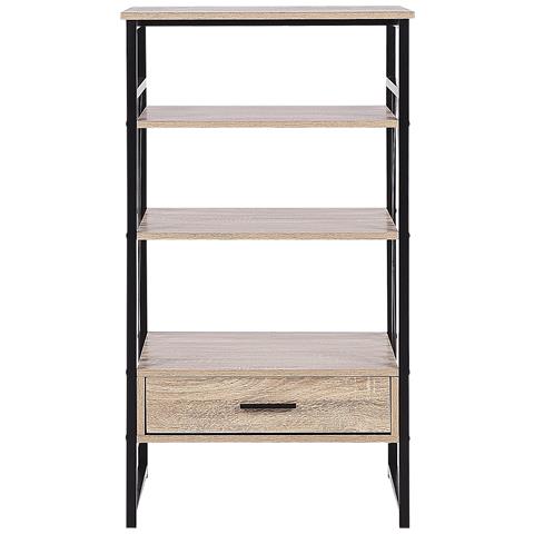 Mobile Con 3 Ripiani Keene 101 Cm Marrone Chiaro - Foto 2