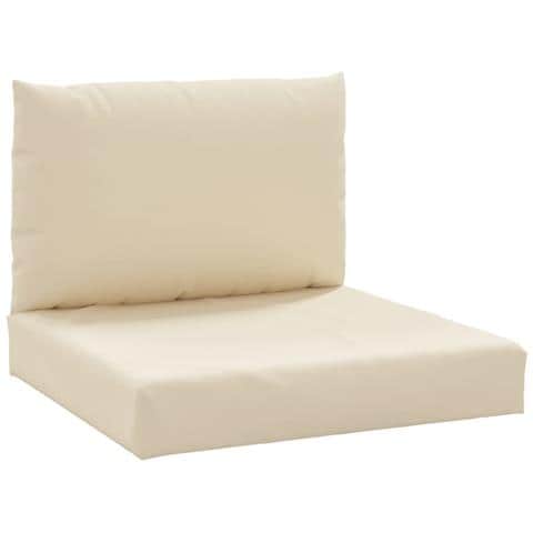 Cuscini Per Pallet 2 Pz Beige In Tessuto Oxford - Foto 1
