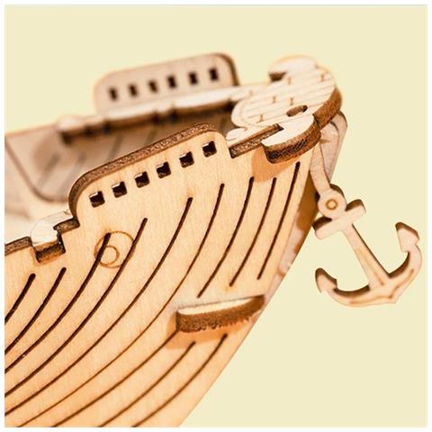 Puzzle 3d In Legno | Barca Da Pesca - Foto 3