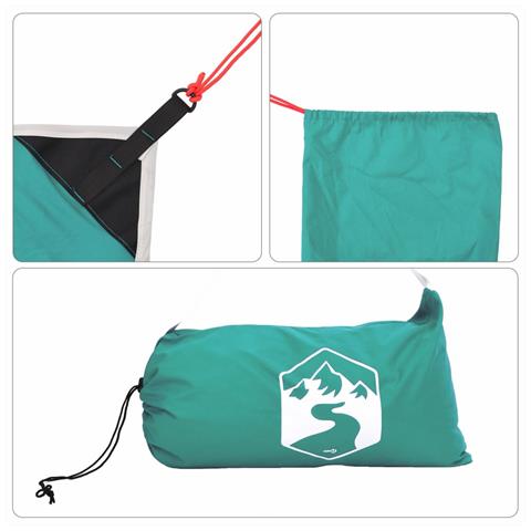 Baldacchino Da Spiaggia Con Ancore Per La Sabbia 304x300 Cm - Foto 2