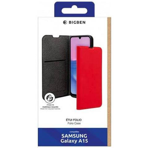 Custodia Per Samsung A15 4g / 5g Folio Wallet Portacarte E Stand, Nero - Foto 2
