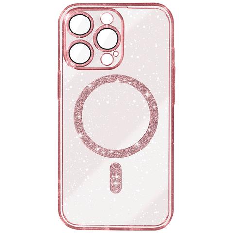 Cover Magsafe Per Iphone 15 Pro Max Silicone Glitterato - Foto 1