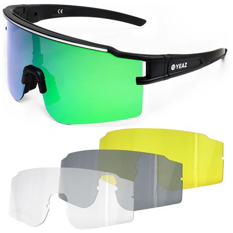 Sunthrill Set Occhiali Da Sole Sportivi Neri - Foto 1