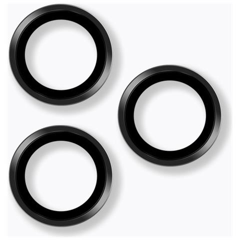 Proteggi Lenti In Metallo (confezione Da 3) Per Iphone Black Iphone 16/16 Più - Foto 1