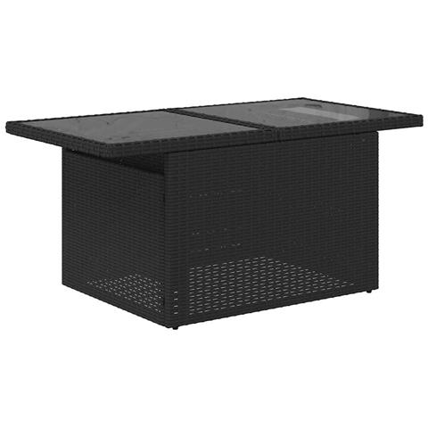 Set Divani Da Giardino Con Cuscini 7pz Nero Polyrattan - Foto 10