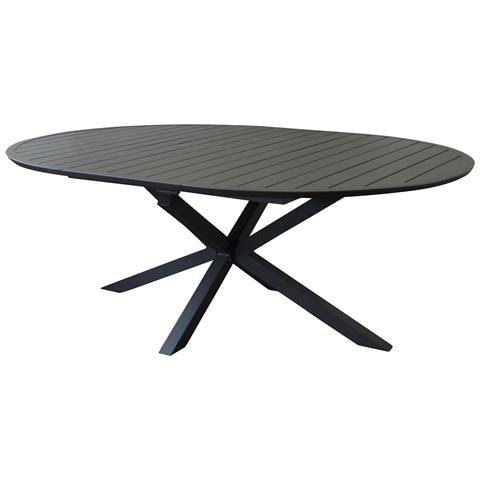 Artorius - Tavolo Rotondo Da Giardino In Alluminio Allungabile 150/200 X 150 - Foto 1
