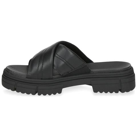 Black Softnap Casual Open Slippers Ciabatte Pelle Scarpe Donna Nero Eu 38, 9-27207-20-040 - Foto 3