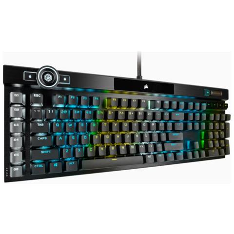 K100 RGB tastiera Gaming USB QWERTY Inglese US Nero - Foto 28