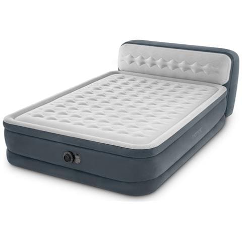 Set Materassino Gonfiabile - 236x152x86 Cm - Grigio - Include Accessori Coordinati Cb18 - Foto 2