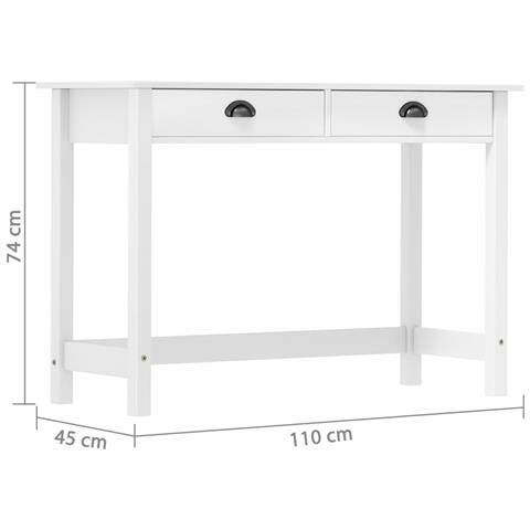 Lusso Casadino - Consolle Hill Con 2 Cassetti 110x45x74 Cm In Massello Di Pino - Foto 7