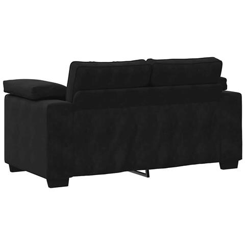 Divano Divanetto Nero 120 cm in Velluto - Foto 2