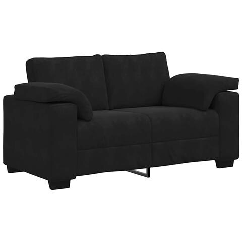 Divano Divanetto Nero 120 cm in Velluto - Foto 1