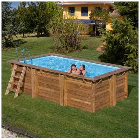 Piscina In Legno Sunbay Marbella 2 - 420 X 270 X 117 Cm Rettangolare - Foto 1