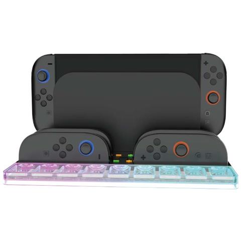 Dock Di Ricarica Switch2 Hbs-2804 Con Illuminazione Ambientale Rgb - Foto 1