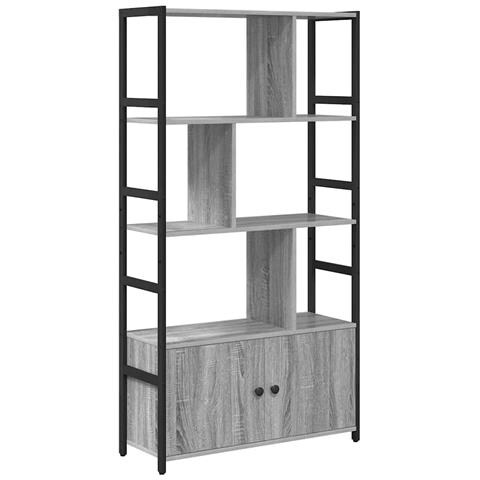 Libreria Grigio sonoma 80 x 30 x 155.5 cm Legno multistrato - Foto 1