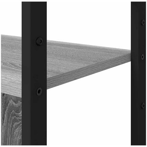Libreria Grigio sonoma 80 x 30 x 155.5 cm Legno multistrato - Foto 9