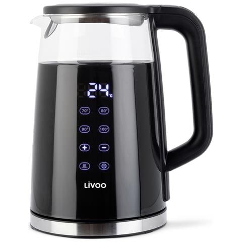 Bollitore Elettrico Senza Fili Nero Da 1,7 L E 2200 W - Dod198 - Foto 1