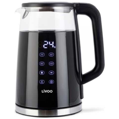 Bollitore Elettrico Senza Fili Nero Da 1,7 L E 2200 W - Dod198 - Foto 2