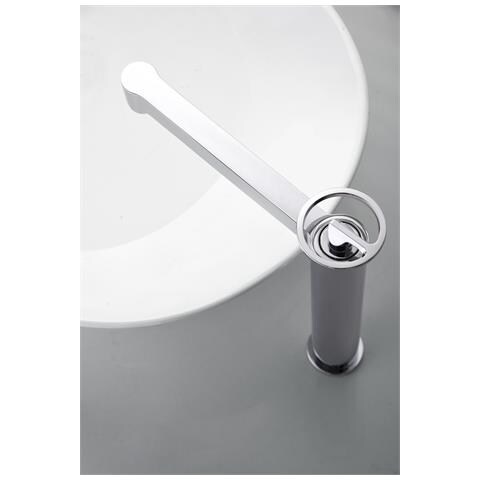 Imex Miscelatore Monocomando Alto Per Lavabo In Ottone Cromato Cartuccia Ceramica Ø26 Mm Set 2 Flessibili 3-8 Inclusi Altezza 272 Mm Canna 180 Mm Modello Bdc033-3 - Foto 3