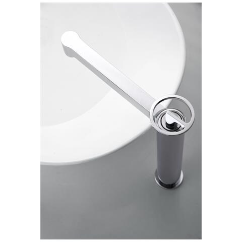 Imex Miscelatore Monocomando Alto Per Lavabo In Ottone Cromato Cartuccia Ceramica Ø26 Mm Set 2 Flessibili 3-8 Inclusi Altezza 272 Mm Canna 180 Mm Modello Bdc033-3 - Foto 1