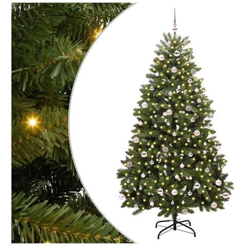 Albero di Natale artificiale Verde 240 cm PVC e Metallo - Foto 1