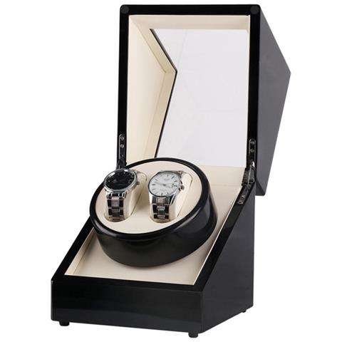 Carica Orologi Automatico Con Motore Silenzioso E Esterno In Pelle Pu White - Foto 1