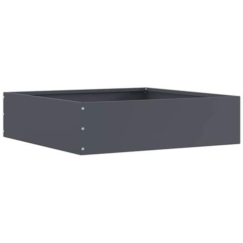 Bordura per Prato Antracite 50 x 50 x 13 cm Acciaio - Foto 1