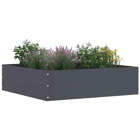 Bordura per Prato Antracite 50 x 50 x 13 cm Acciaio - Foto 2