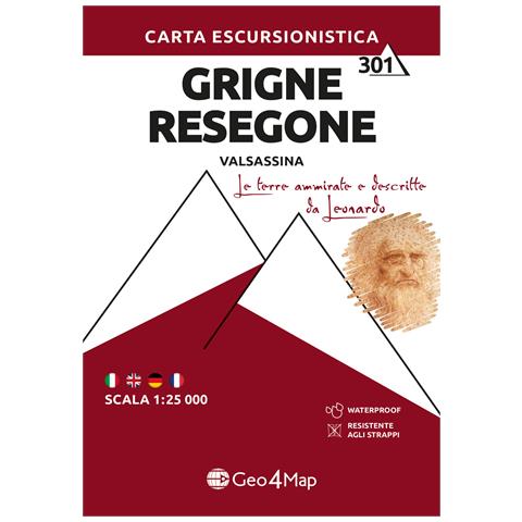 Grigne Resegone (Valsassina). Carta escursionistica 1:25.000 - Foto 1