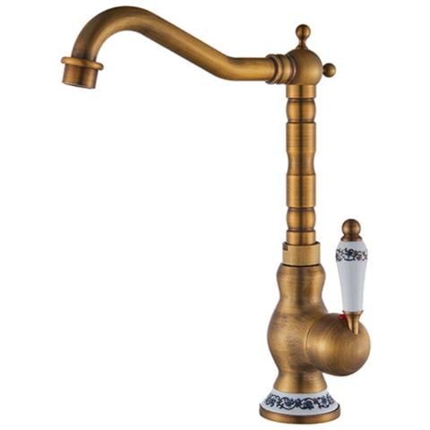 Rubinetto per lavabo da bagno, Blackswan, tipo M40, modello bronzo antico, misura 31 cm - Foto 1