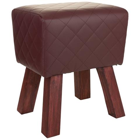 Sgabello Imbottito Marrone 36x30x47h - Foto 1
