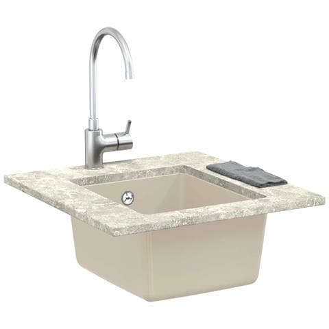 Lavello Beige 370 x 460 mm 80% Quarzo e 20% Resina - Foto 2