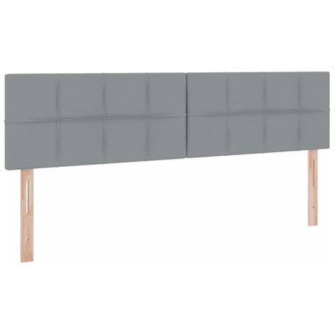 Letto con Contenitore con materasso Grigio chiaro 200 x 200 cm - Foto 9