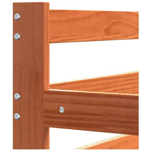 Letto Giorno con testiera Marrone cerato Pino massello - Foto 9