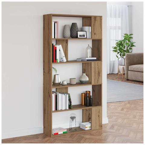 Armadio per Libri Rovere artigianale 80 x 24 x 159 cm - Foto 2