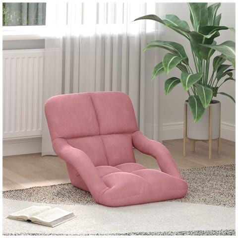 Sedia a pavimento regolabile Rosa Velluto - Foto 2