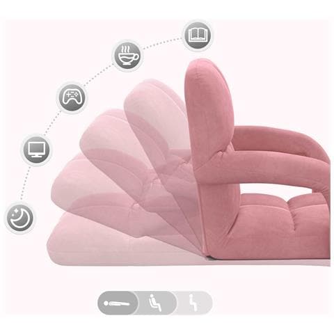 Sedia a pavimento regolabile Rosa Velluto - Foto 9