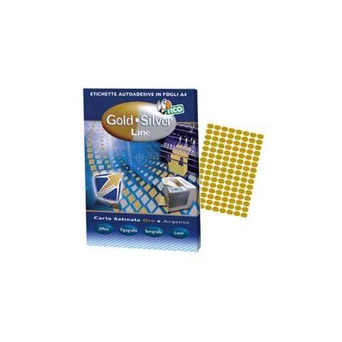 etichette ovali gl4 satinate oro 120etic. / fg (22x16) 100fg gold line - Foto 1