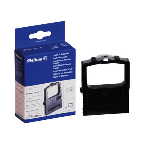 Ribbon for Oki ML 182/390 Nylon Black, Nylon HD Re-Inking, 39,15g (1.38 oz) , 5312 pezzi, 8 mm / 1, 6 m, Box - Foto 1