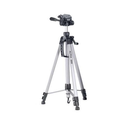 Treppiede con 3 Sezioni con Testa a 3 Movimenti Altezza Max 184.5 cm Argento 52128 - Foto 1