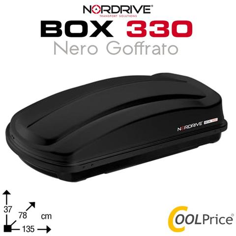 Box Da Tetto Baule Portatutto 330l Nero Goffrato Abs - Foto 1