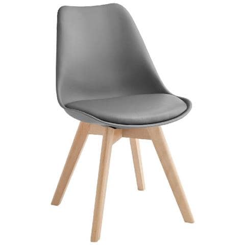 Sedia Stile Nordico Carlotta Grigio - Foto 4